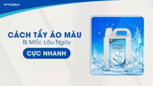 Cách tẩy áo màu bị mốc lâu ngày